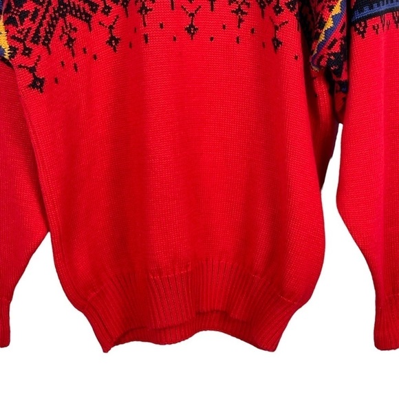 OBERMEYER KILIAN OVERSIZED HOLIDAY FAIR ISLE WOOL BLEND SKI SWEATER - Picture 6 of 11